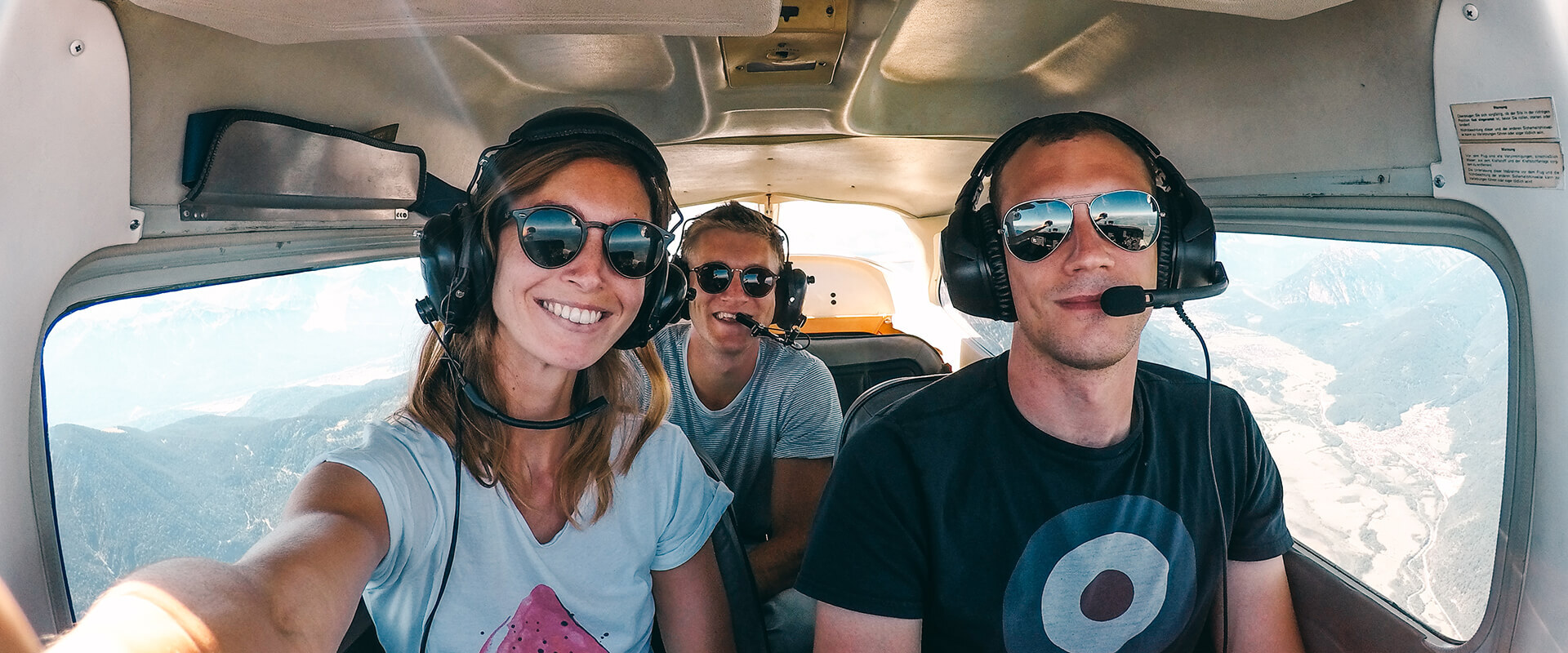 Wunderschöner Flug über die Alpen mit zwei befreundeten Piloten